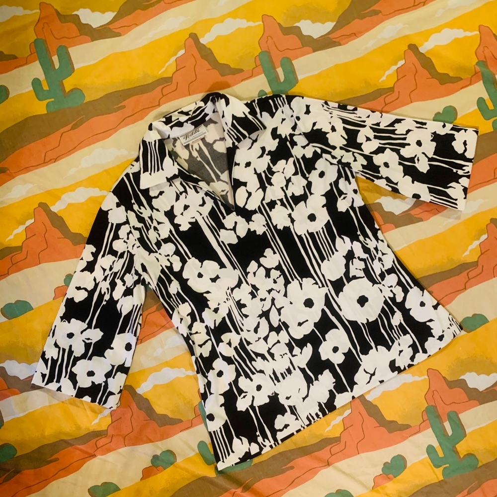 VTG 1960s/70s Black & White Tunic